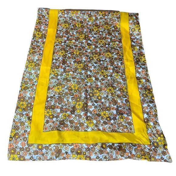 Vintage polyester rectangle scarf - Picture 1 of 5